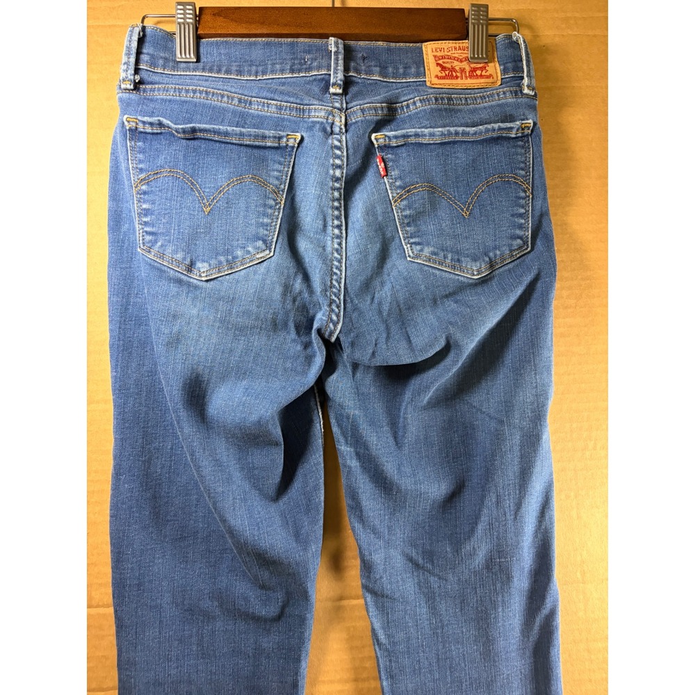 Levis 710 Super Skinny Jeans Womens 28 Blue Denim Mid Rise Stretch W28 L30 - Picture 3 of 8